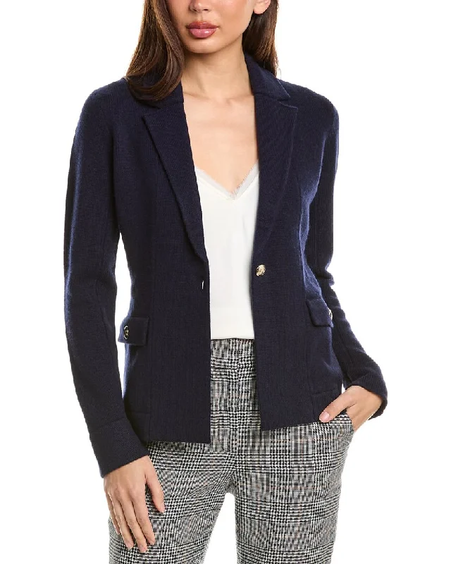 Bruno Magli Wool & Cashmere-Blend Sweater Blazer Stylish Blazer Jacket