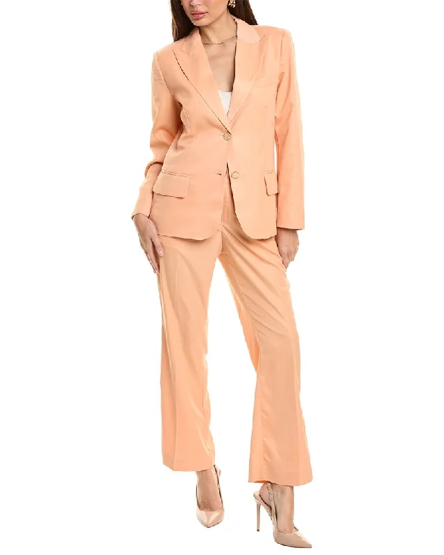 Pascale La Mode 2pc Blazer & Pant Set Printed Blazers for Women