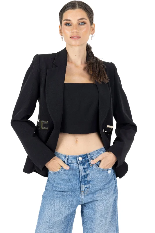 Richie Women Blazer - Black Elegant Office Blazer