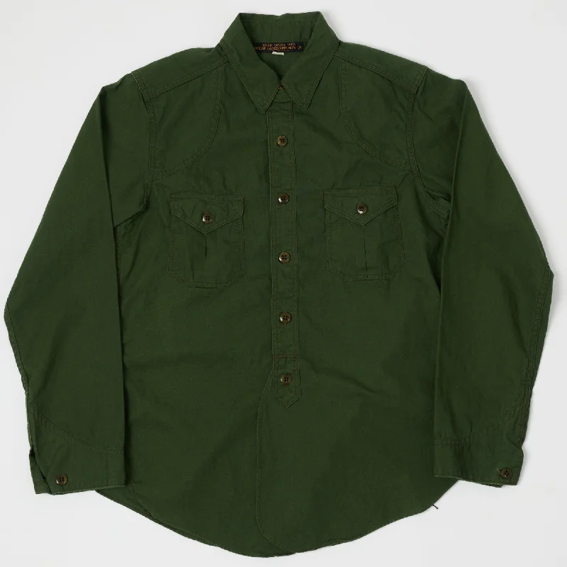 Freewheelers 2123014 'Montauk' Shirt - Leaf Green