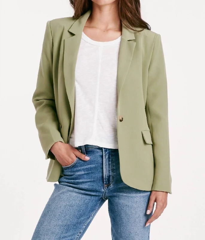 Berkeley Blazer In Eucalyptus Long Sleeve Blazer