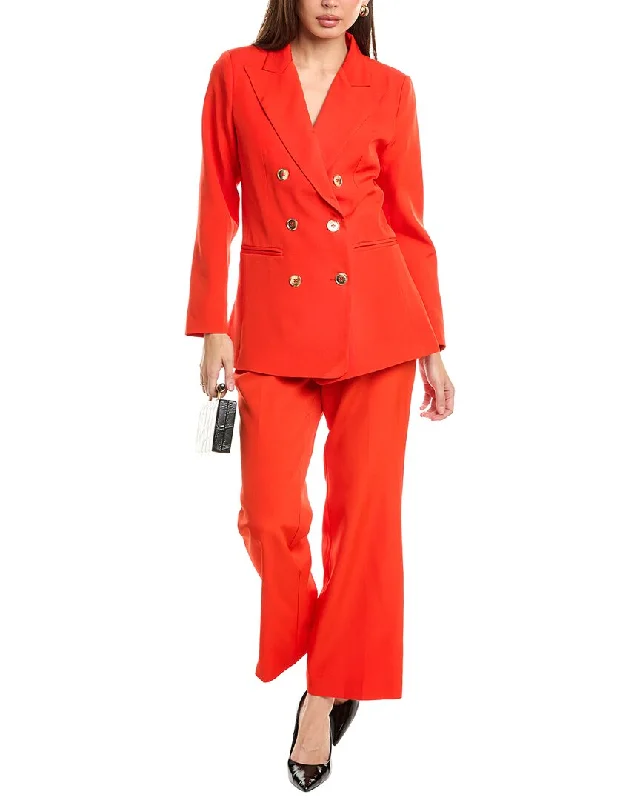 Pascale La Mode 2pc Blazer & Pant Set Blazer with Pockets