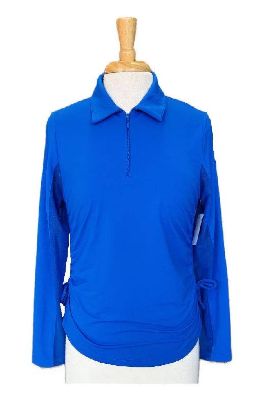 Ibkul Royal Blue Women's Golf Pullover w/Logo Size M