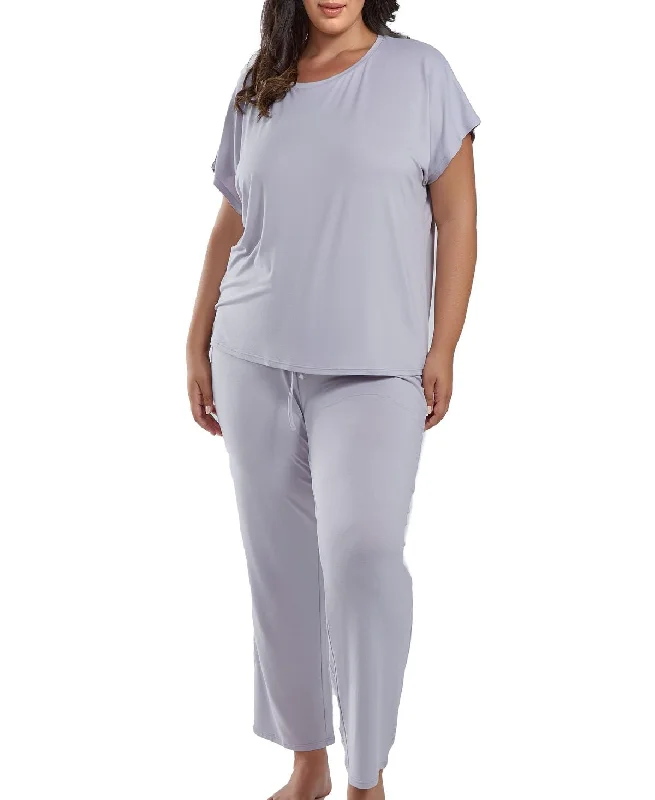 Silk pajama setsFerris Cozy Plus Size Ultra Soft PJ Pant Set Silk pajama sets