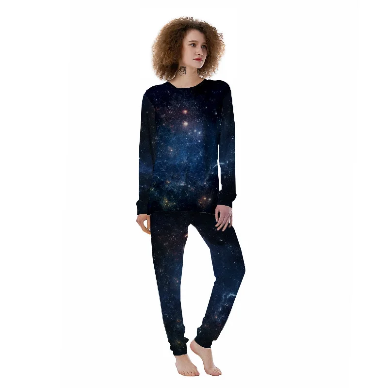 Family matching pajama setsGalaxy Deep Space Dark Universe Print Women's Pajamas Family matching pajama sets