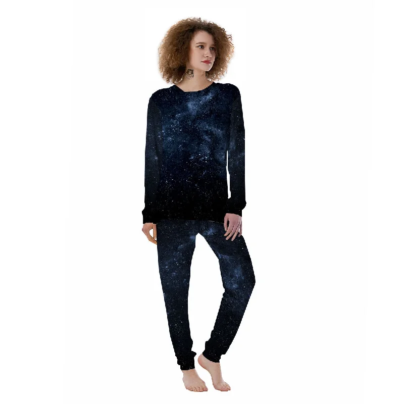 Expensive pajama setsGalaxy Outer Space Dark Universe Print Women's Pajamas Expensive pajama sets