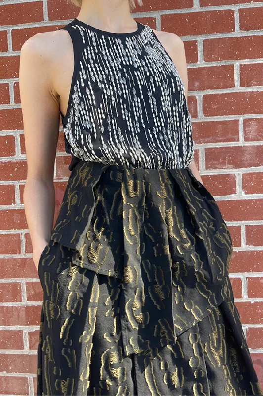 Ruffled unclassified skirtsSukuti Skirt in Black Gold Ruffled unclassified skirts