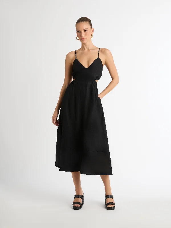 Cocktail midi dressesRHODES LINEN MIDI DRESS Cocktail midi dresses