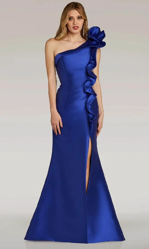 Graduation party dressesGia Franco 12314 - Ruffle Accented Mikado Evening Dress Holiday party dresses