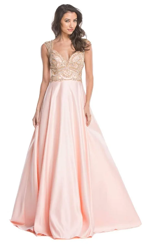 Preppy party dressesTrevi Collection - Embellished Sweetheart Neckline Ballgown Street style party dresses