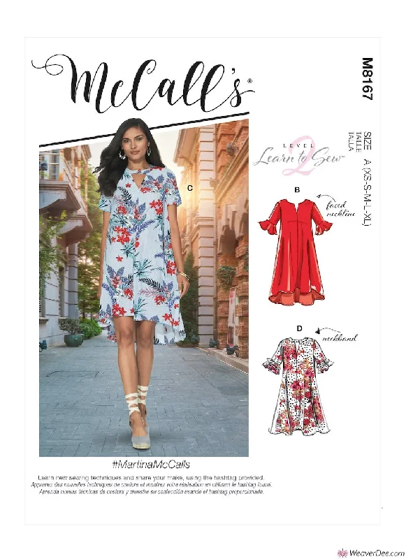 Best floral dresses for casual outingsMcCall's Pattern M8167 Misses' Dresses #MartinaMcCalls Best floral dresses for casual outings