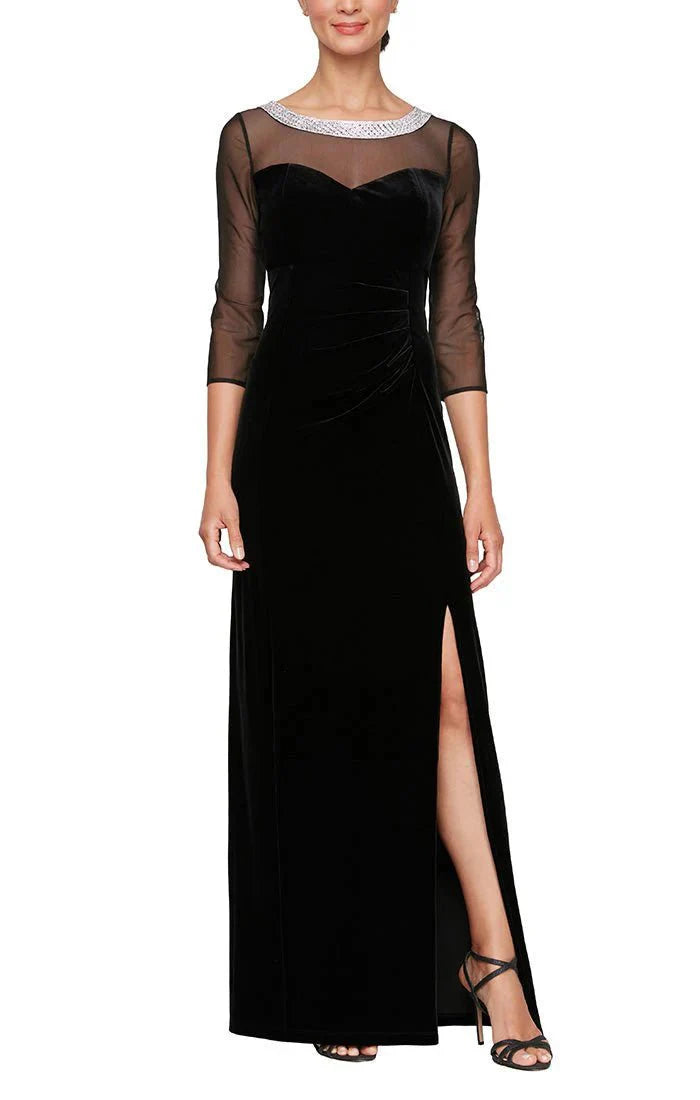 Gothic unclassified dressesAlex Evenings 8191951 - Illusion Quarter Sleeve Evening Dress Gothic unclassified dresses