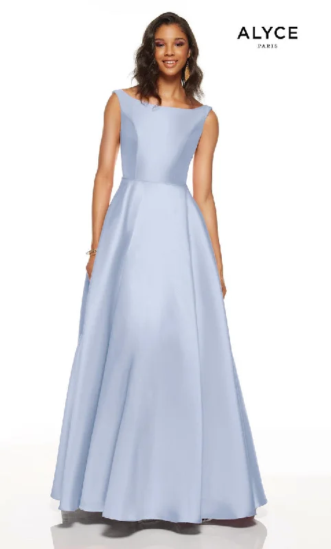 Beaded unclassified dressesALYCE Paris 60622 FRENCH BLUE Mikado A-Line Dress - Size 0 Beaded unclassified dresses