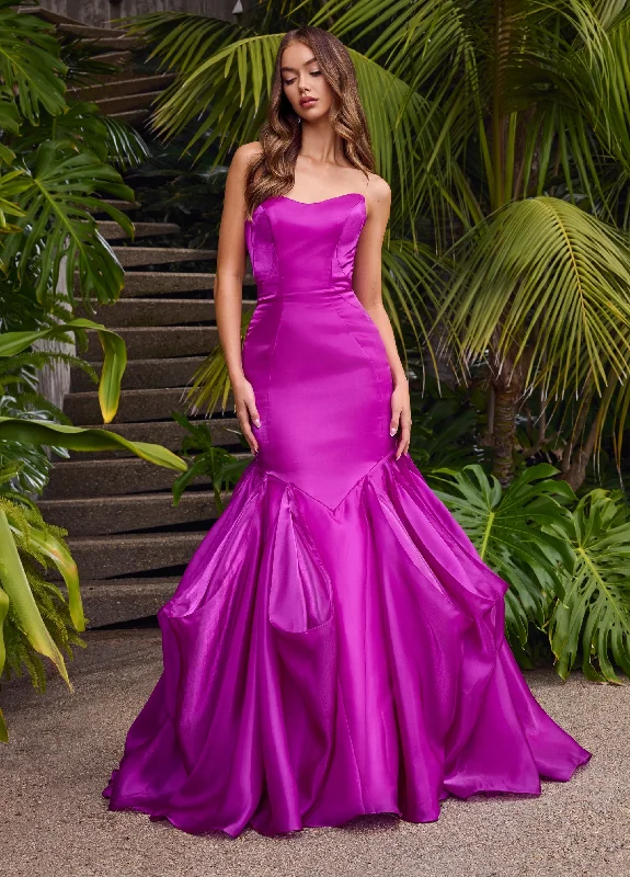 Date night unclassified dressesAshley Lauren 11733 - Fitted Mermaid Prom Gown Date night unclassified dresses