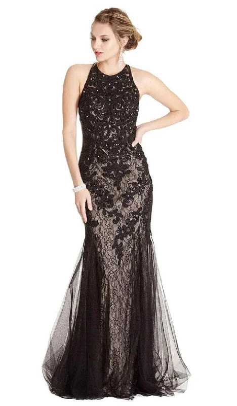 Cocktail unclassified dressesAspeed Design L1865 - Halter Neck Trumpet Evening Dress Cocktail unclassified dresses