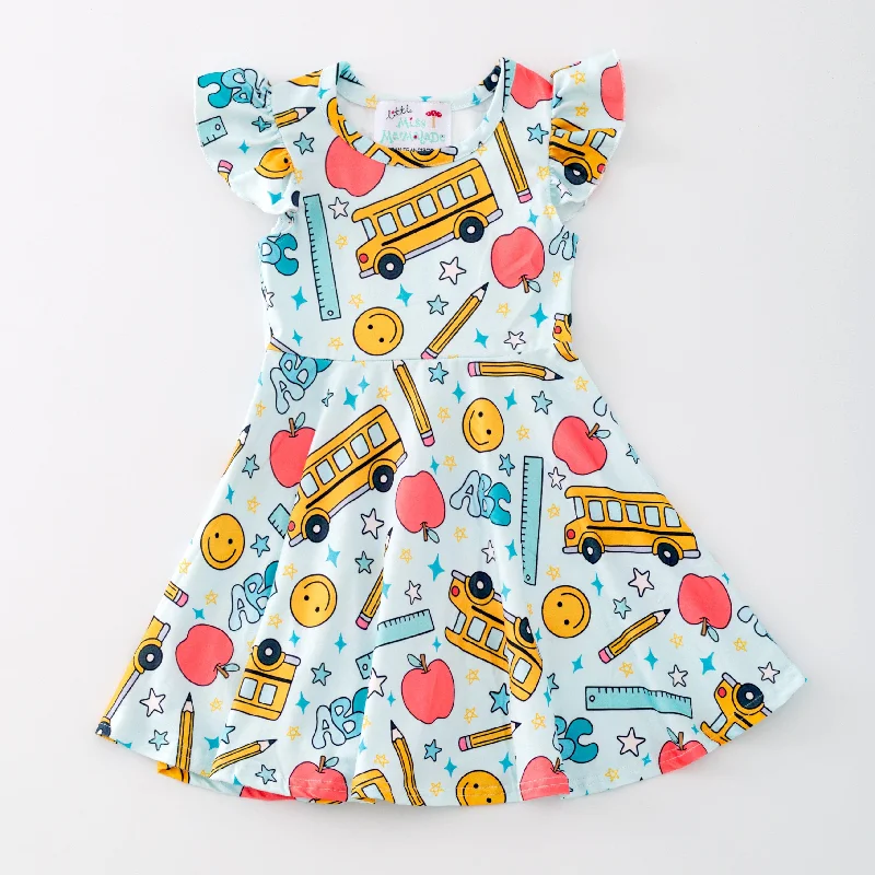 Floral unclassified dressesBack to School "School Bus" Playwear Dress Floral unclassified dresses