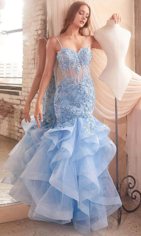 Fall unclassified dressesCinderella Divine CC8915 - Sleeveless Mermaid with Embroidery Prom Dress Fall unclassified dresses