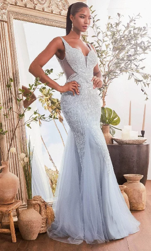 Party unclassified dressesCinderella Divine CR874 - Beaded Mermaid with V-Neckline Prom Dress Party unclassified dresses