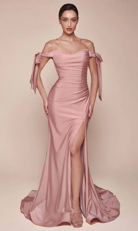 Unique unclassified dressesCinerella Divine CD943 - Luxe Jersey Off-Shoulder Bridesmaid Dress Unique unclassified dresses