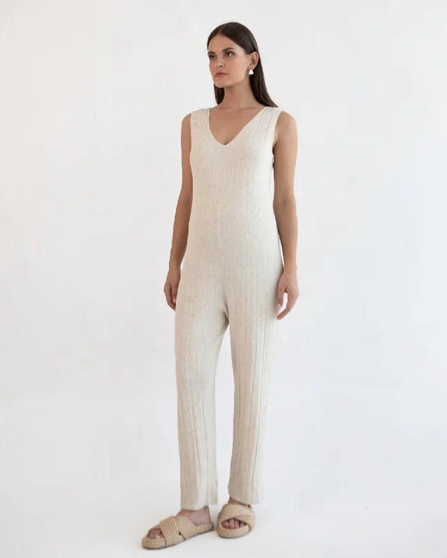 Club unclassified dressesCollette Linen Knit Feeding Jumpsuit Club unclassified dresses