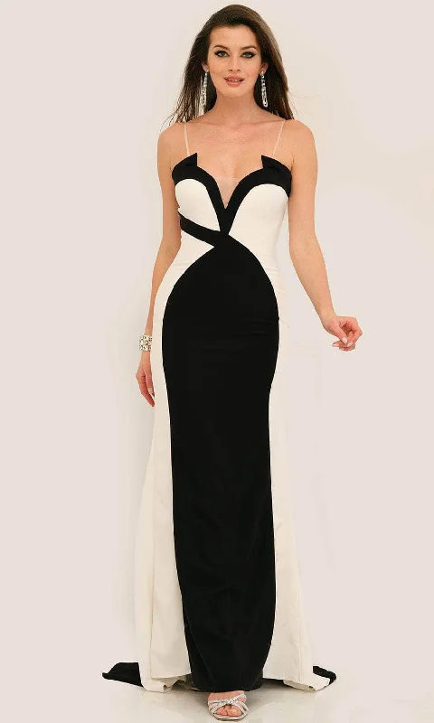 Sexy unclassified dressesDave & Johnny 11296 - Sleeveless Deep V-Neck Prom Gown Sexy unclassified dresses