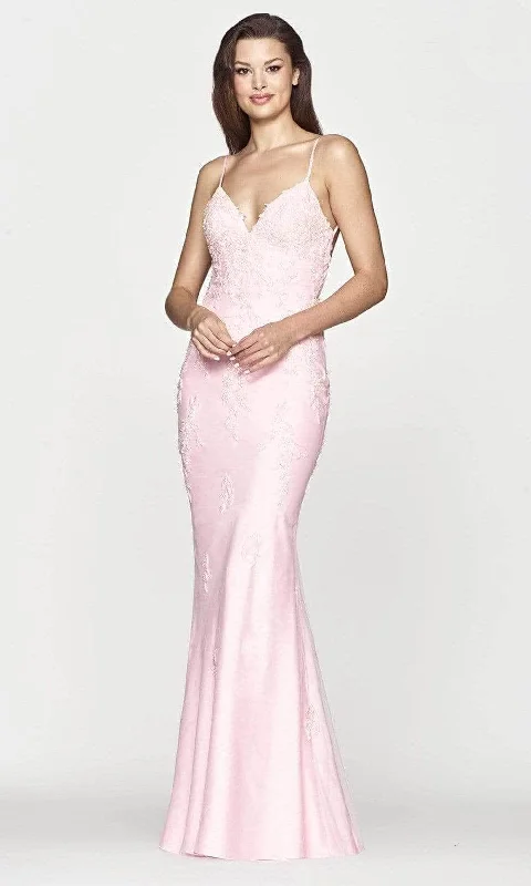 Vacation unclassified dressesFaviana S10633 - Sleeveless V Neck Prom Dress Vacation unclassified dresses