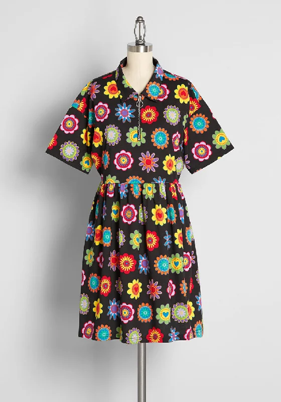 Casual chic unclassified dressesFlower Fashion Fusion Smock Dress Casual chic unclassified dresses