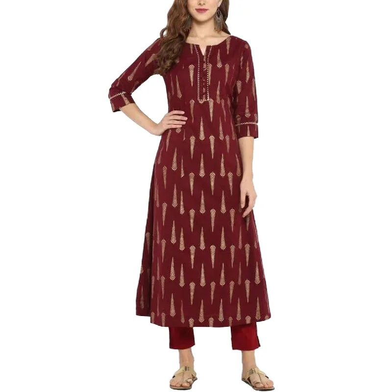 Denim unclassified dressesGhazi fabric Unstitched Gull - E- Marjaan winter Linen collection  Dress 2 piece for women  Maroon GMF5725-1/2312 Denim unclassified dresses