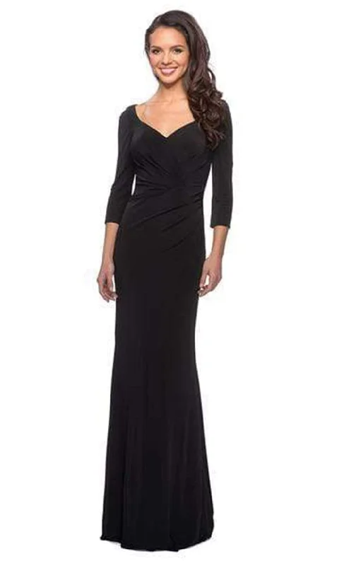 Plus size unclassified dressesLa Femme 26955SC - Quarter Sleeve Evening Gown Plus size unclassified dresses