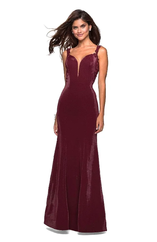 Luxury unclassified dressesLa Femme 27474SC - Strappy Open Back Evening Gown Luxury unclassified dresses