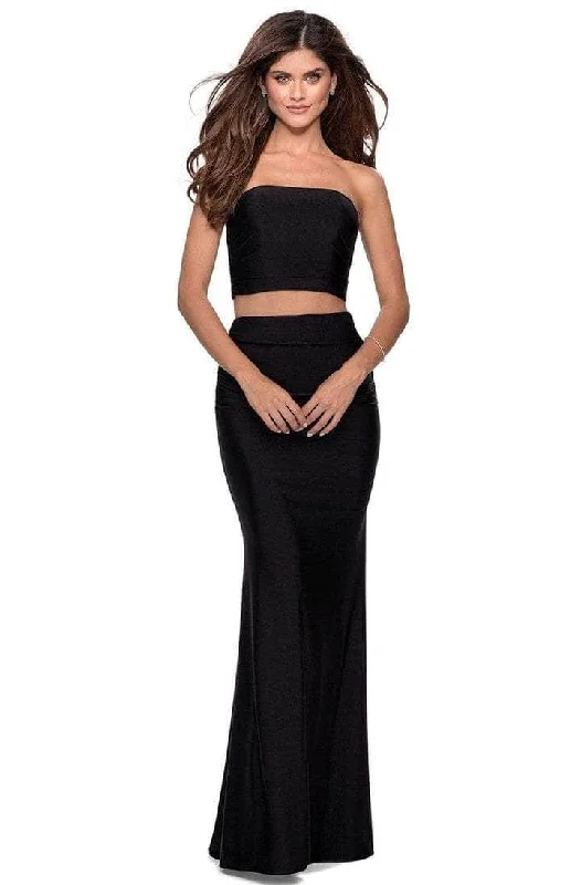 Preppy unclassified dressesLa Femme 28703SC - 2 Piece Fitted Prom Dress Preppy unclassified dresses