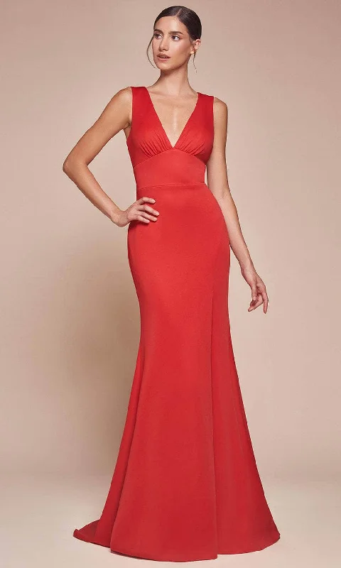 Trendy unclassified dressesLadivine CH395 - Plunging Neckline Sheath Prom Dress Trendy unclassified dresses