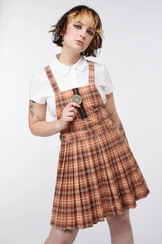 Silk unclassified dressesLooking Glass Tartan Pinafore Silk unclassified dresses