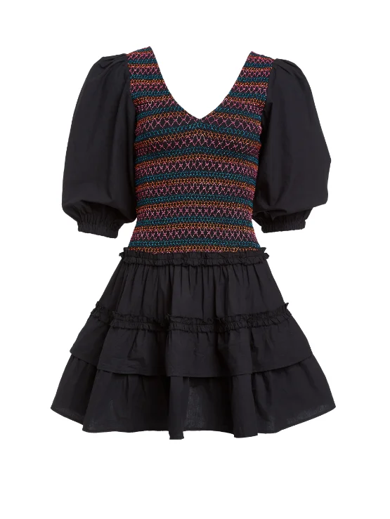 Short unclassified dressesLove The Label Audrey Dress - Black Multi Short unclassified dresses