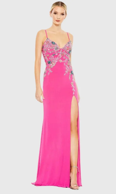 Short unclassified dressesMac Duggal A42006 - Spaghetti Strap High Slit Prom Gown Short unclassified dresses