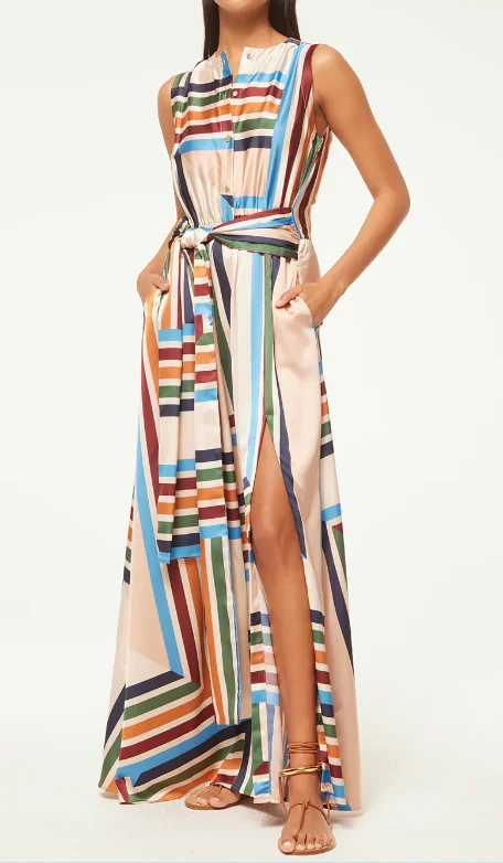 Boho unclassified dressesMisa Anabella Dress - San Miguel Stripe Boho unclassified dresses