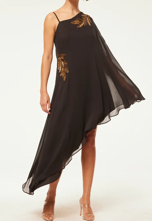 Backless unclassified dressesMisa Elaneh Dress - Black Palm D'Or Backless unclassified dresses