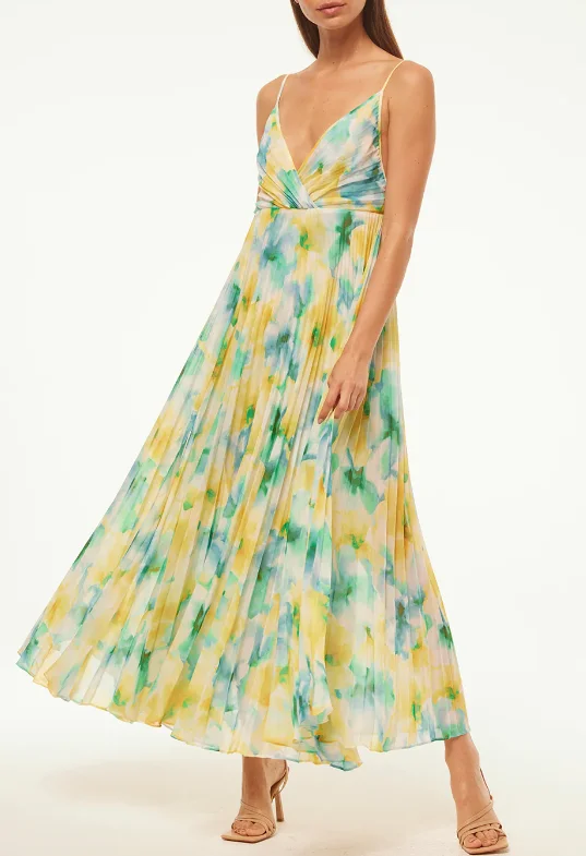 Floral unclassified dressesMisa Galeta Dress - Citron Watercolor Floral unclassified dresses