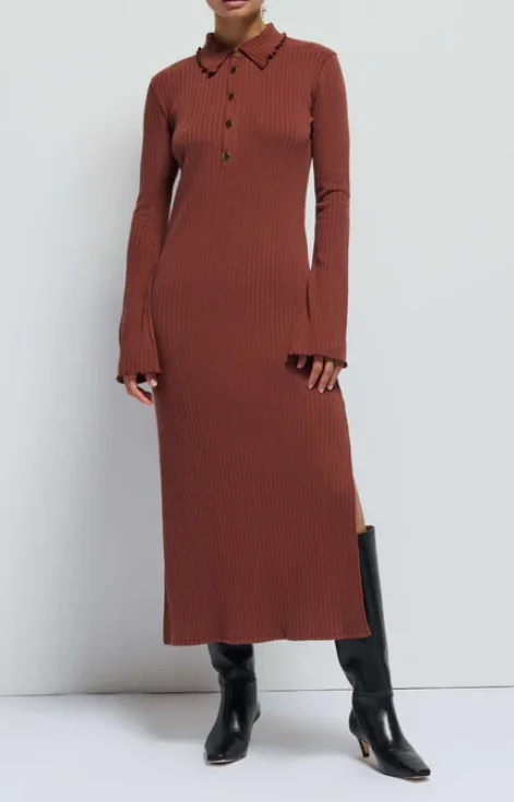 Casual chic unclassified dressesNation Rennie Dress - Cinnamon Casual chic unclassified dresses