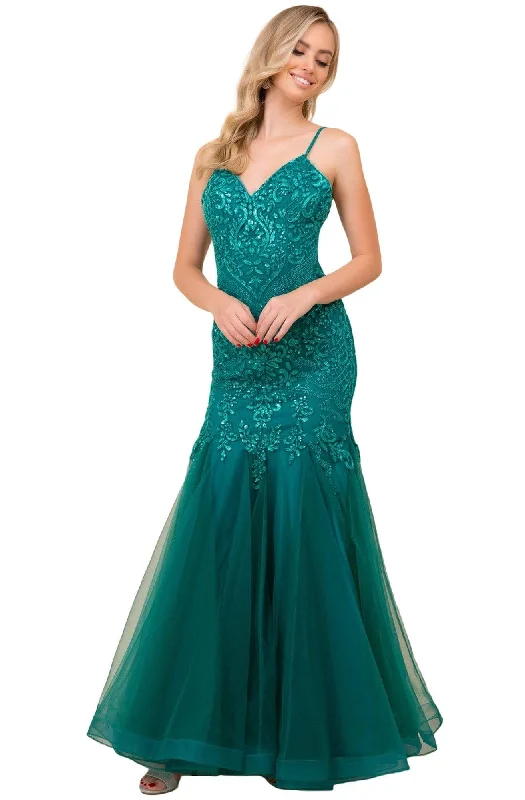 Stretchy unclassified dressesNox Anabel - H402 Beaded Trumpet Gown Stretchy unclassified dresses