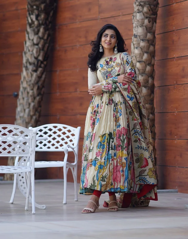 Summer unclassified dressesPen Kalamkari Silk Dress Summer unclassified dresses