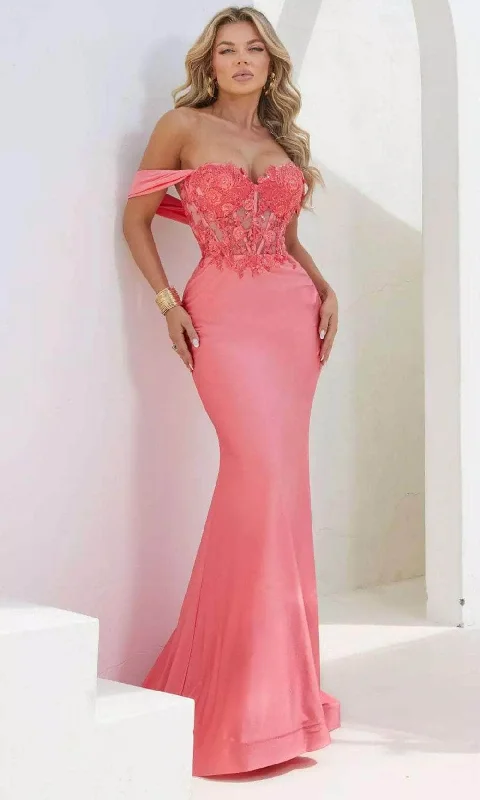 Vacation unclassified dressesTerani Couture 241P2250 - Off Shoulder Trumpet Prom Dress Vacation unclassified dresses