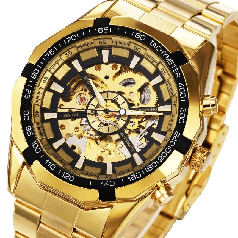 Boho unclassified dressesWinner Watch Men Skeleton Automatic Mechanical Watch Gold Skeleton Vintage Man Watch Mens FORSINING Watch Top Brand Luxury Boho unclassified dresses