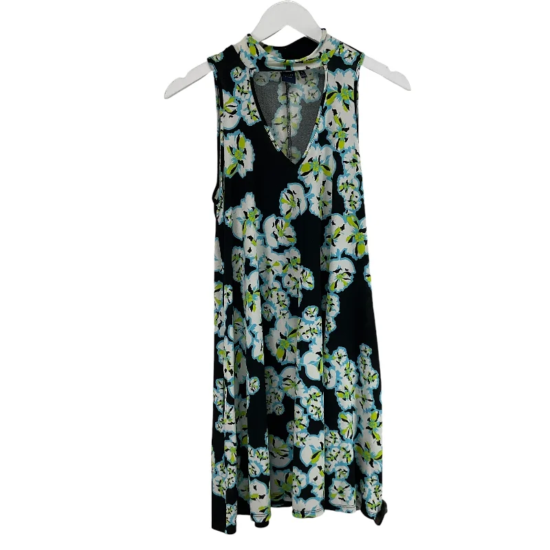 Dress Casual Midi By Kaari Blue In Floral Print, Size: S Pleated Midi Skirt