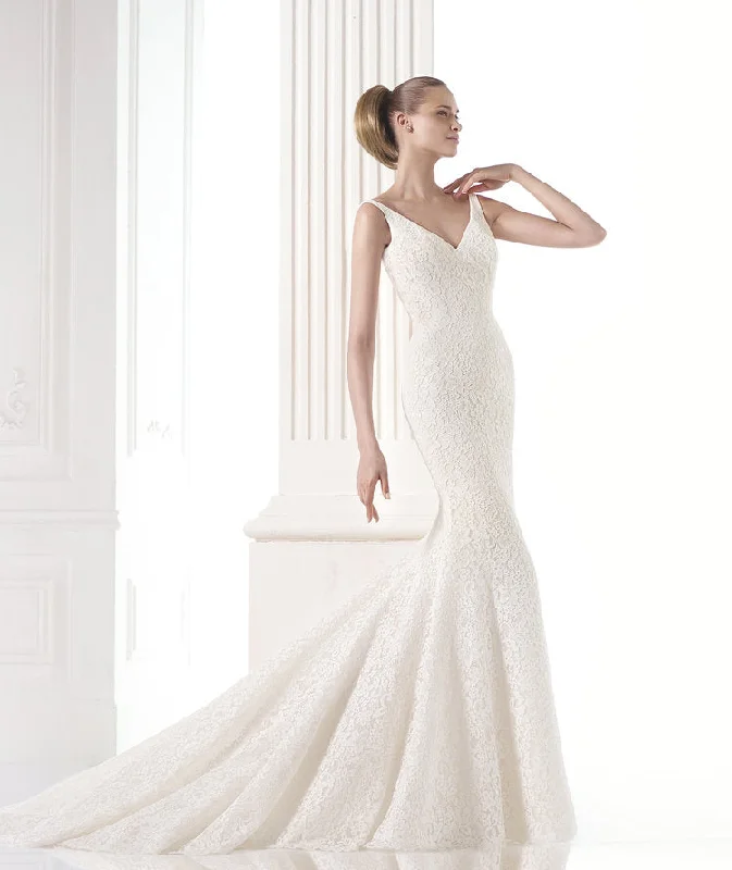 Pronovias lace mermaid--alteration included in Costa Mesa Lace Dress Day